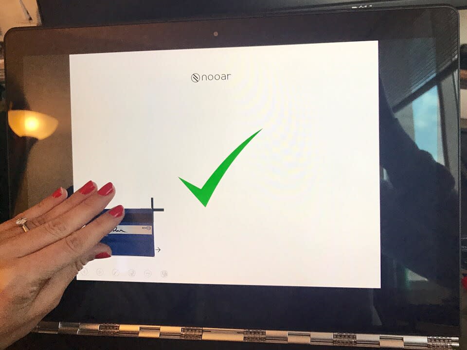  Nooar, an Israeli start-up lingerie firm, allows women to place their bra on a tablet or computer screen in order to customize the fit. (Courtesy Nooar)