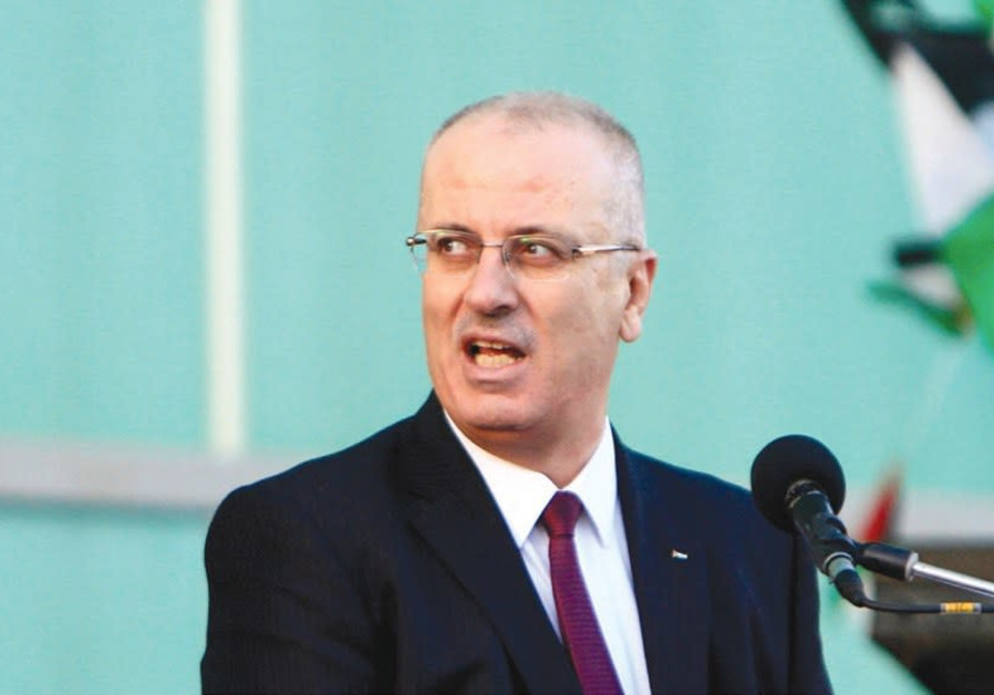 Palestinian Authority PM Hamdallah to Meet with Israeli Finance Minister Kahlon