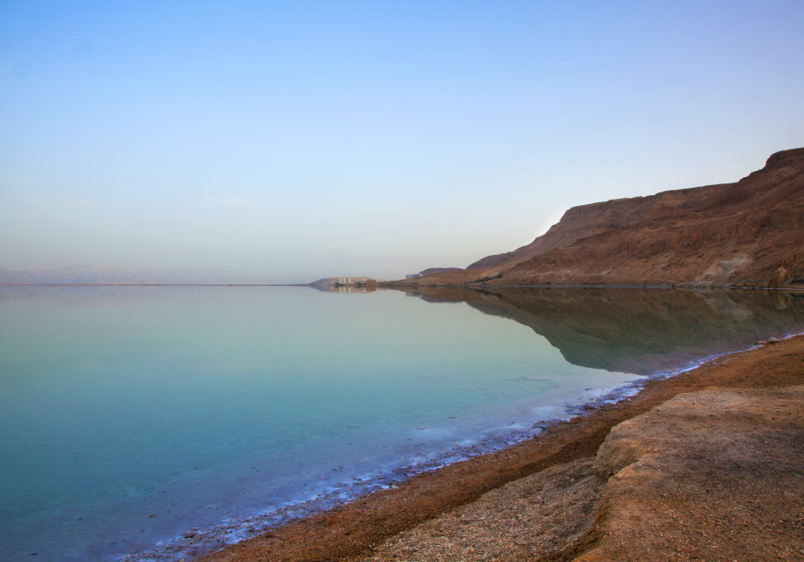 A beach at the Dead Sea