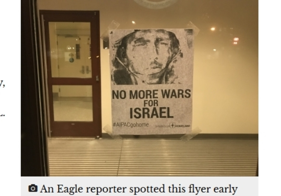 The Good: U.S. college campus hit with alt-right linked flyers ahead of AIPAC conference  415188