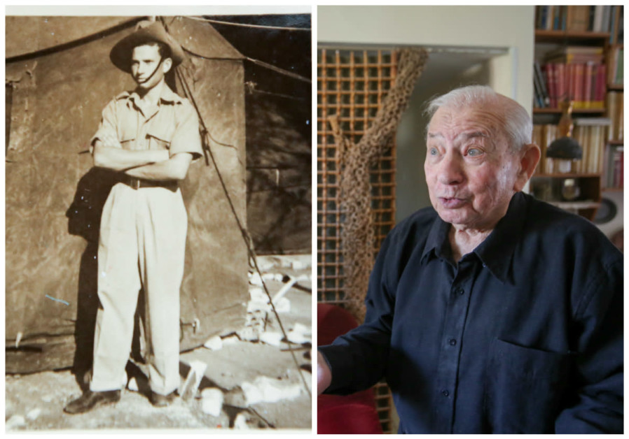 Chanan Rapaport in his Haganah days (left) and today (right).