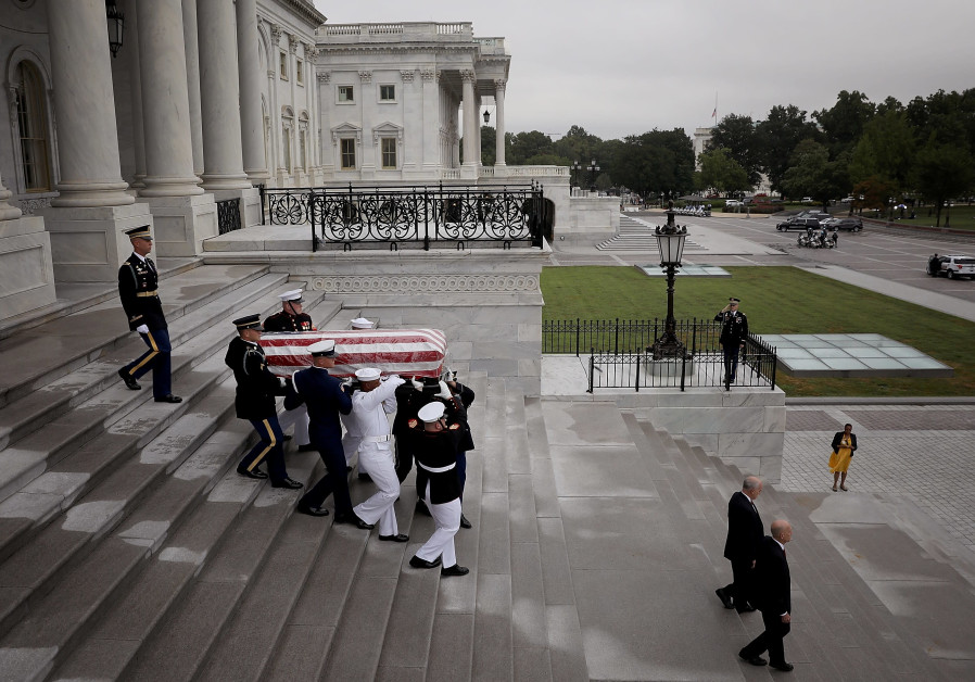 honored in a memorial service in washington ahead of funera