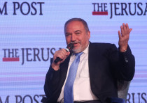 Defense Minister Avigdor Liberman speaks at the Jerusalem Post Diplomatic Conference