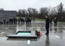 Poland's Prime Minister Mateusz Morawiecki visits the Ulma Family Museum of Poles Who Saved Jews
