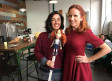 Yafit Asulin with MK Stav Shafir and Shafir's puppet from 'Country of Midgets'
