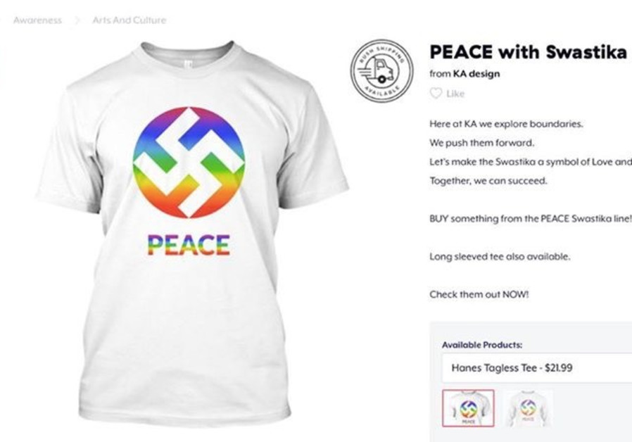 US T-shirt company sells swastika design as ‘symbol of love and peace’