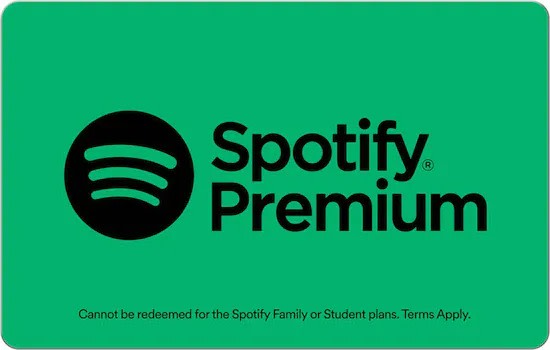 Spotify gift card (Credit: Best buy)