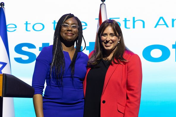 Kemi Badenoch MP and the Israeli ambassador Tzipi Hotovely (Credit: The Embassy of Israel in the United Kingdom)