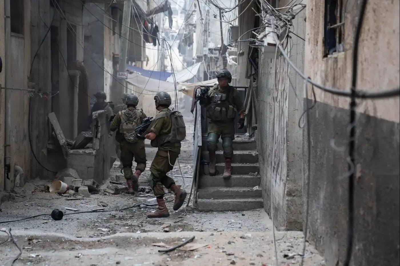 Activity of Unit 36 forces in the Zeitoun neighborhood. November 20, 2023 (Credit: IDF Spokesperson's Unit)