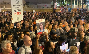  Protesters rally in Tel Aviv in support of the hostages in Gaza. December 2, 2023.
