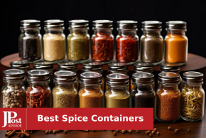 24 Spice Jars with 547 Labels - Glass Spice Jars with Shaker Lids