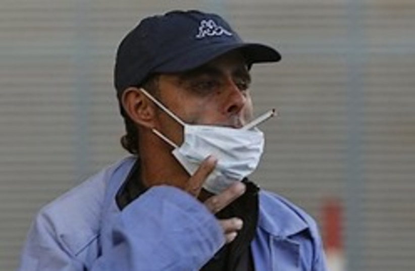 Gaza swine flu (photo credit: AP)