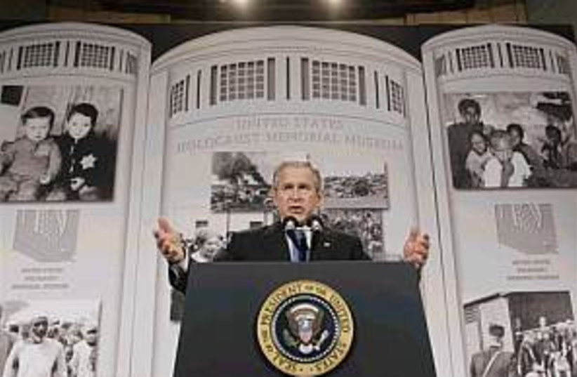 bush holocaust 298.88 (photo credit: AP)