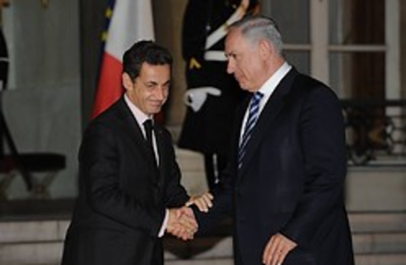 sarkozy and netanyahu in france (photo credit: Amos Ben Gershom / GPO)