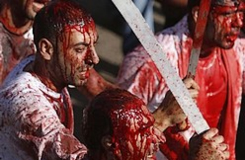shiites self inflicted wounds GORY 248.8 (photo credit: )