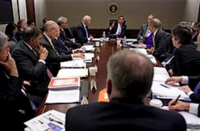 obama cabinet meeting 248.88 (photo credit: AP)