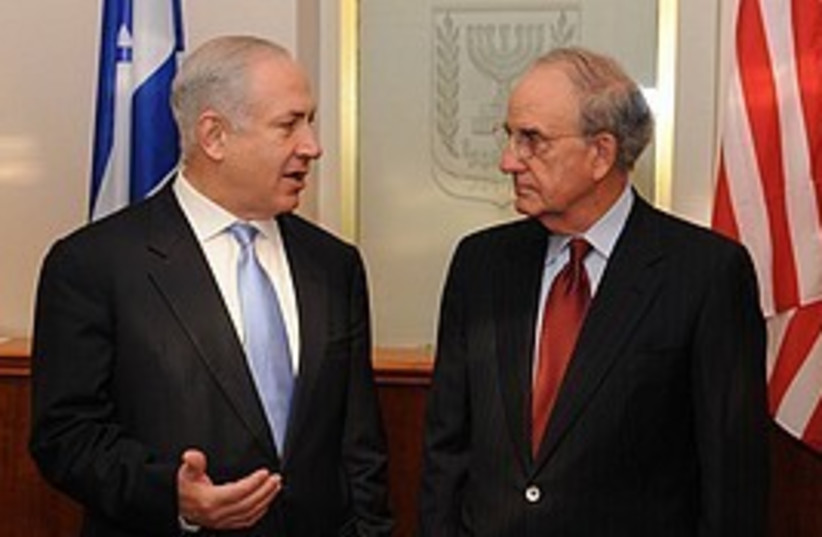 Netanyahu Mitchell  (photo credit: GPO)