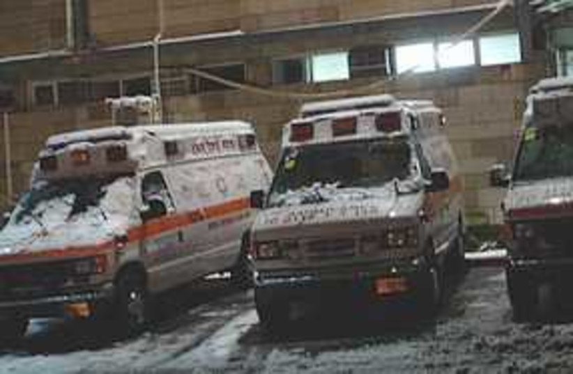 MDA ambulance snow 311 (photo credit: MDA)