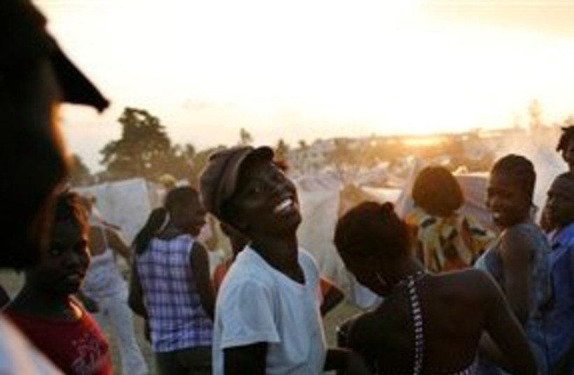 Haitian refugees (photo credit: ASSOCIATED PRESS)