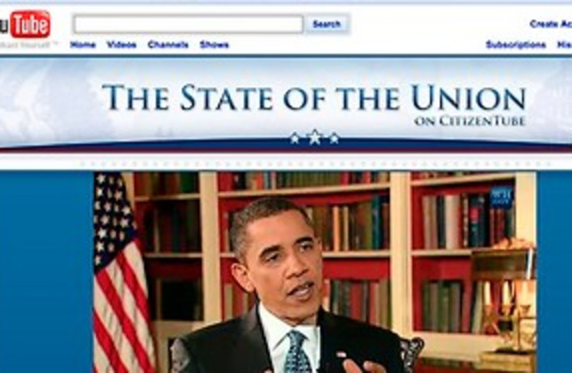 Obama on You Tube 311 ap (photo credit: AP)