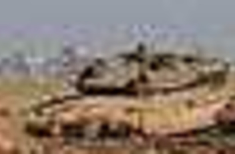 IDF tanks near Gaza 58 (photo credit: Associated Press)