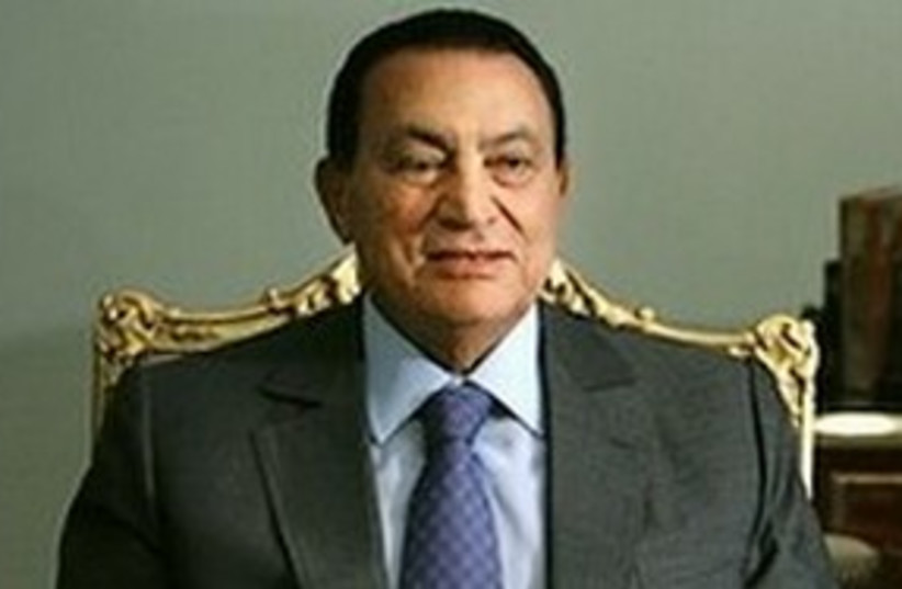 Egyptian President Hosni Mubarak. AP 311 (photo credit: ASSOCIATED PRESS)