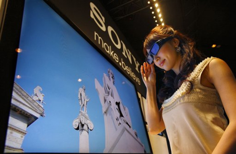 Sony's 3-D television (photo credit: AP)