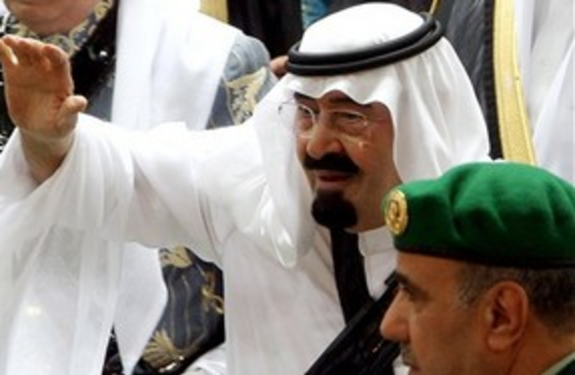 Saudi King Abdullah (photo credit: Associated Press)
