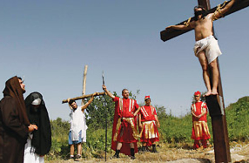 lebanese reenacting jesus 311 (photo credit: AP)