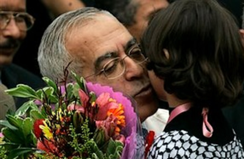 Fayyad likes little girls 311 (photo credit: Associated Press)