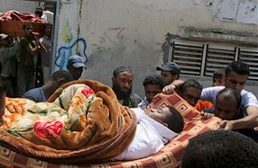 dead Gaza smugglers 311 (photo credit: Associated Press)