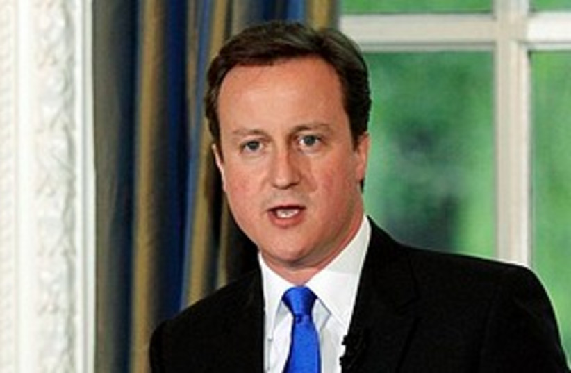 Cameron red face 311 (photo credit: Associated Press)