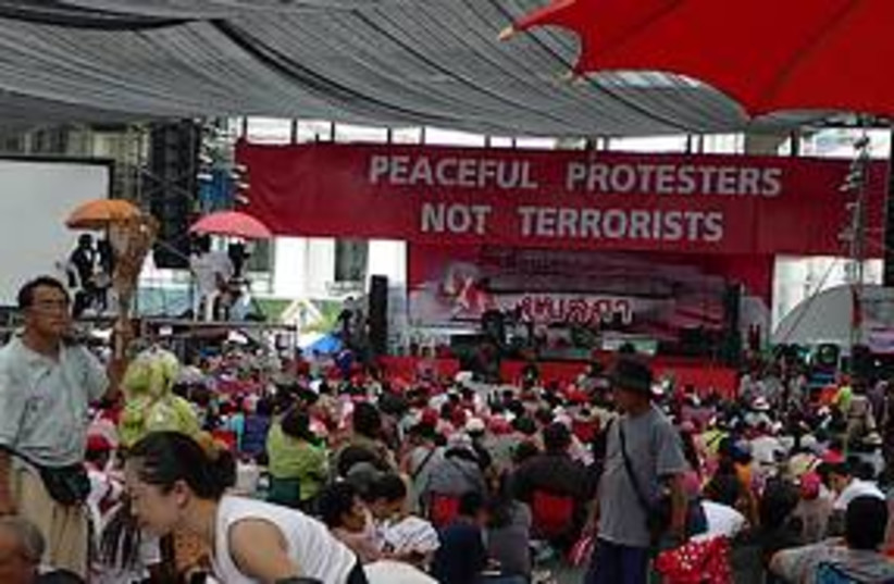 bangkok protest tent 311 (photo credit: Tibor Krausz)