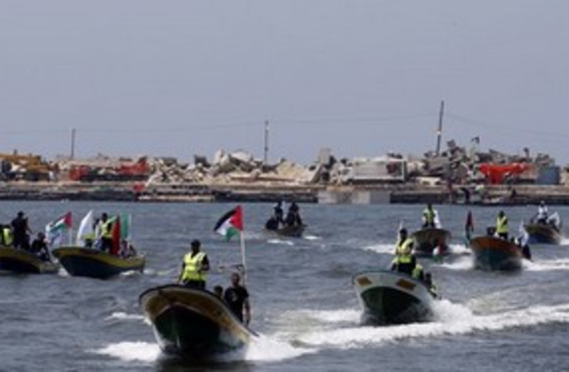 311 Palestinian boats (photo credit: ASSOCIATED PRESS)