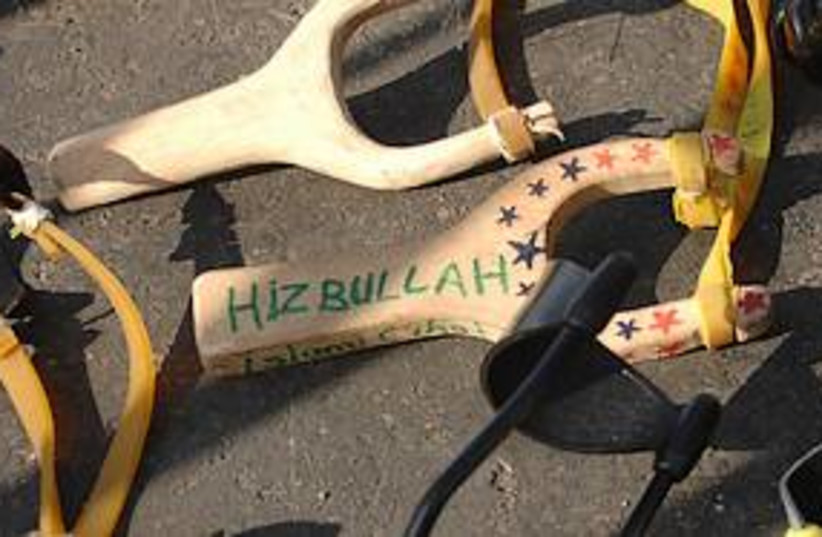 hizbullah slingshot 311 (photo credit: IDF Spokesperson)