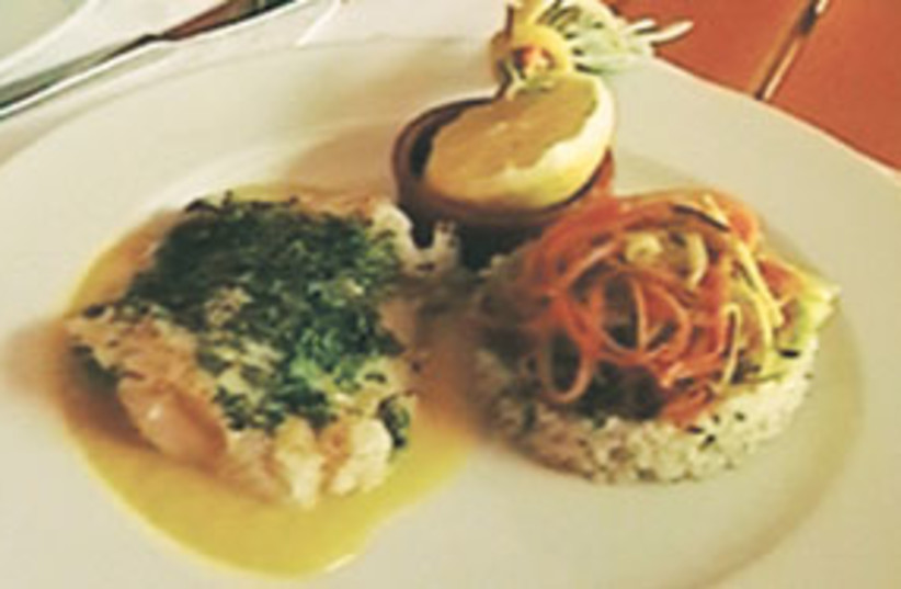 Cod with citrus sauce (food) 311 (photo credit: Courtesy)