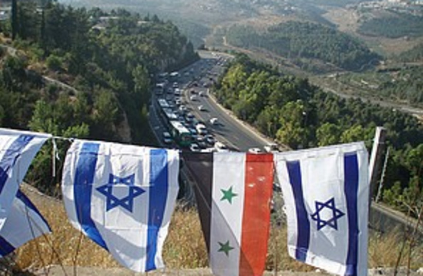 Israel Syria flags 298.8 (photo credit: Courtesy)