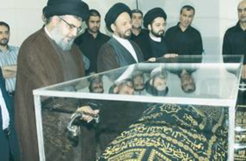 Fadlallah in coffin 311 (photo credit: AP)