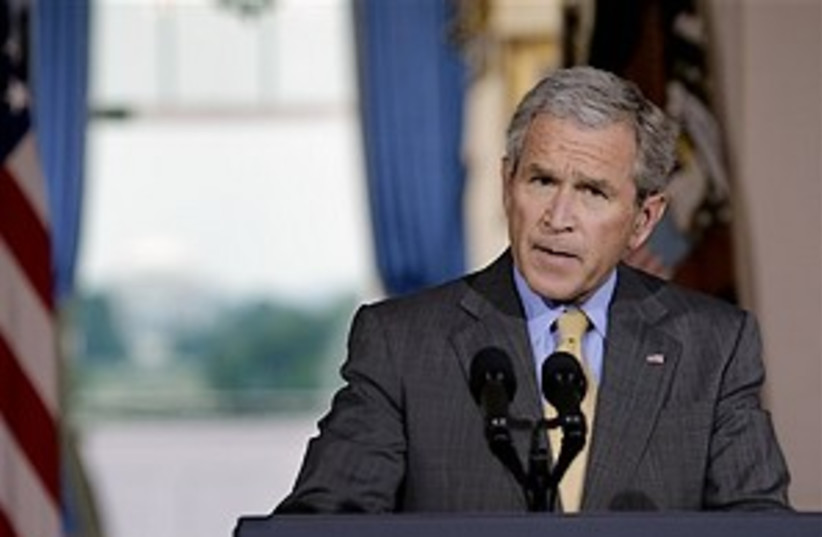 bush speaks 298.88 (photo credit: AP)