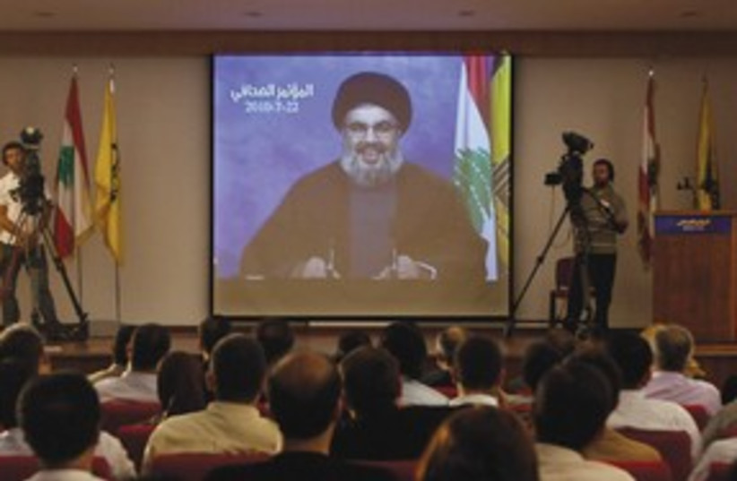 Nasrallah 311 (photo credit: Bilal Hussein/AP)