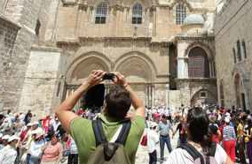 tourists at church  (photo credit: Courtesy)
