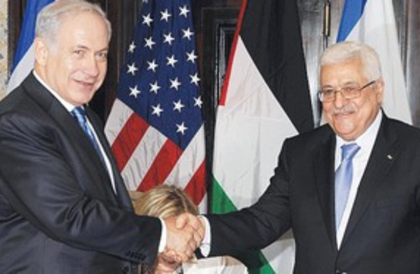 311_Sharm talks, Netanyahu and Abbas (photo credit: Moshe Milner / GPO)