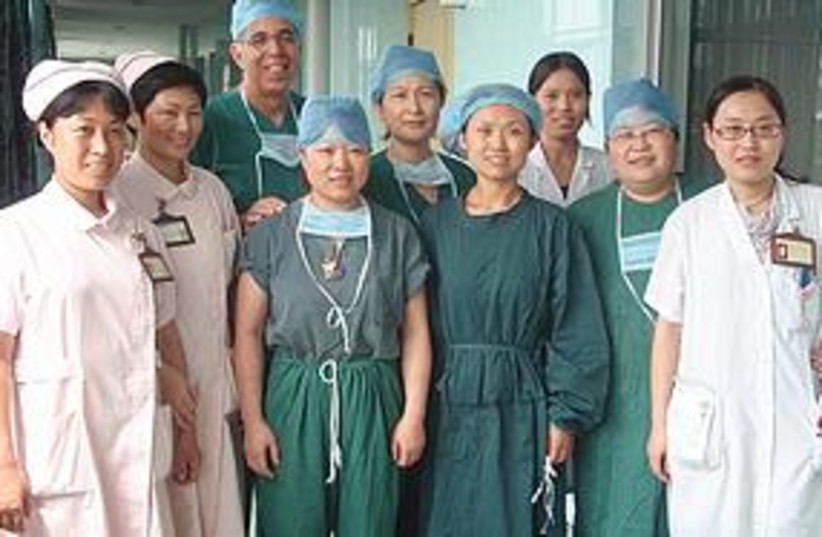 Doctor in china (photo credit: Rambam Medical Center)