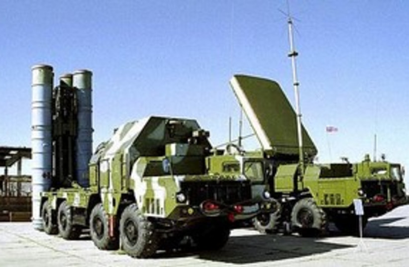 s300 missile truck 311 (photo credit: Associated Press)