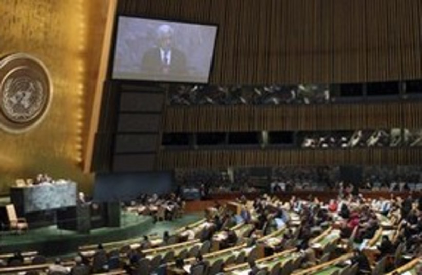 UN General Assembly 311 (photo credit: ASSOCIATED PRESS)