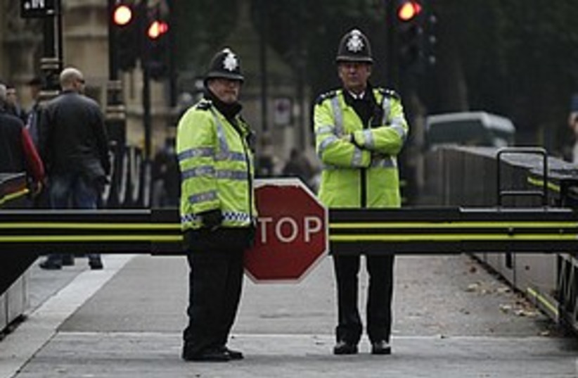 UK police cops terror warning 311 AP (photo credit: Associated Press)