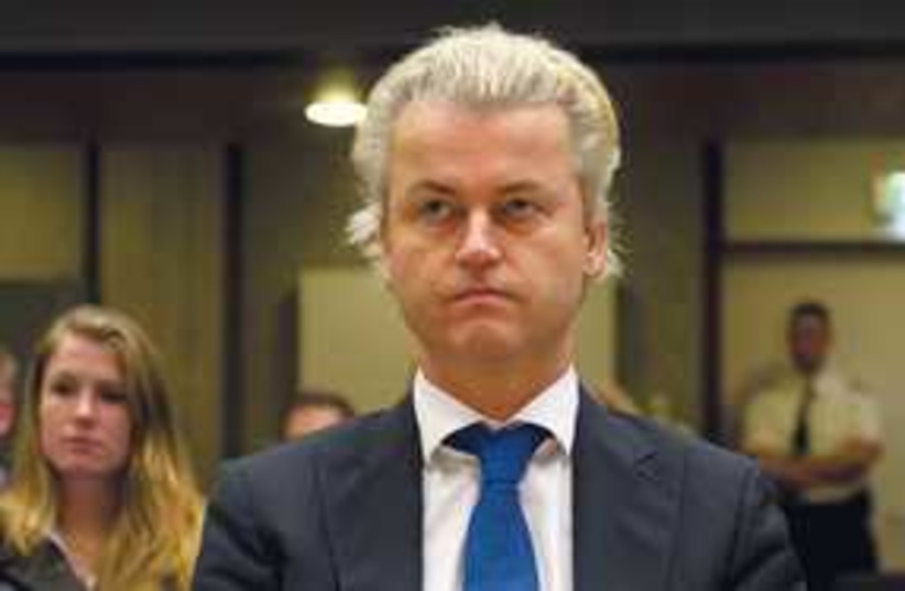 Geert Wilders serious 311 (photo credit: Marcel Antonisse/AP)