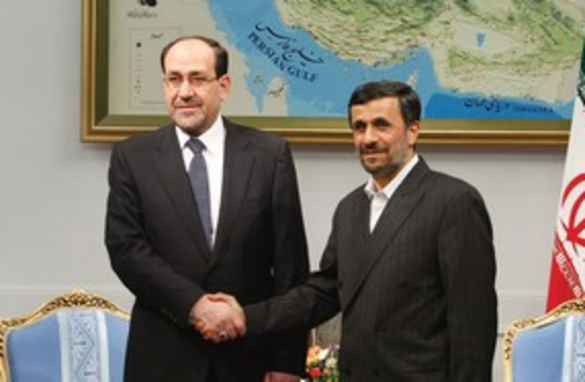 311_maliki and ahmadinejad (photo credit: Associated Press)