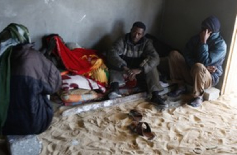 Eritrean migrants in Sinai 311 (R) (photo credit: Asmaa Waguih / Reuters)