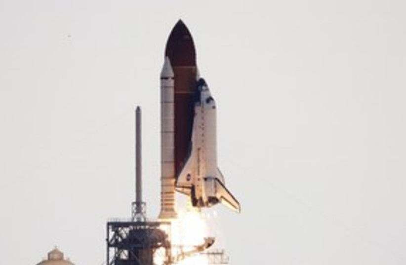 Endeavour shuttle blast off 311 R (photo credit: Reuters)